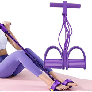 21 Fitness Resistance Bands-6 Tube Pedal Ankle Puller,Multifunction Tension Rope
