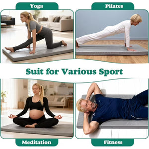 3 Inch Thick Yoga Mat 72 * 32 * 3 inch Extra Thick Exercise Mats Non-Slip Workout Mat for Pilates, Fitness, Gym, Stretching