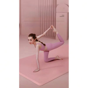 Non-Slip Yoga Mat, 8mm Thick Eco-Friendly TPE Exercise Mat with Carry Strap, Non-Toxic, Shock Absorbent, for Home Gym, Pilates, Workout Search on Amazon Search on ebay