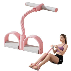 Multifunction Elastic Yoga Resistance Band, Elastic Exercise Band, Stretching Pedal Puller with Handles for Full Body Workout